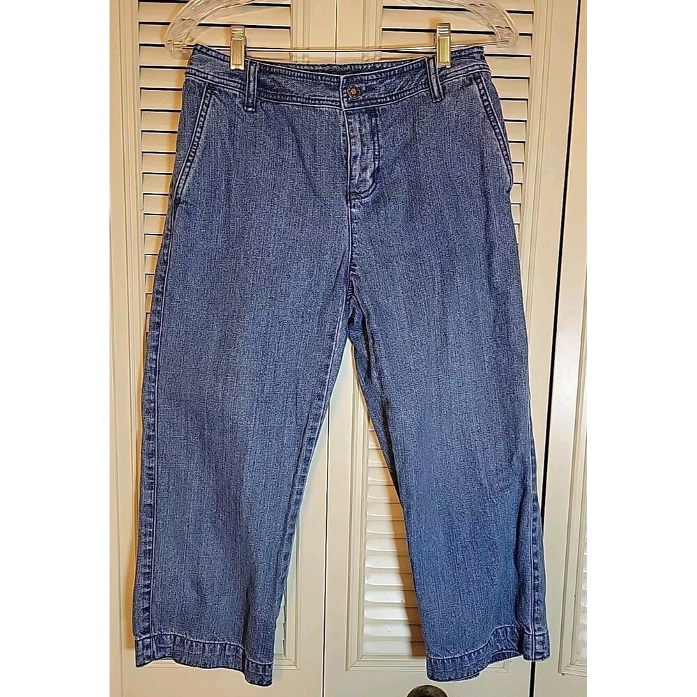 Liz Claiborne Audra Women Size 4 Capri Blue Jeans Pants